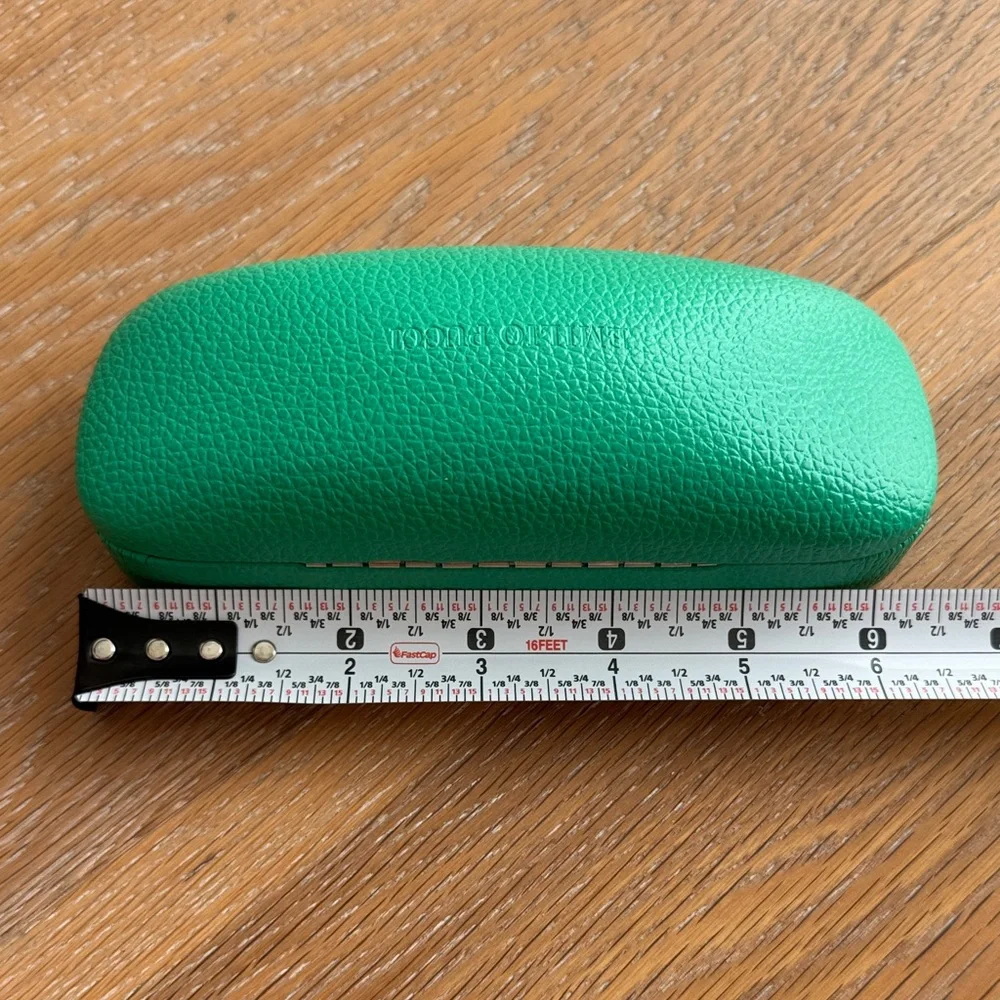 Emilio Pucci Hard Shell Green Eyeglass or Sunglass Case